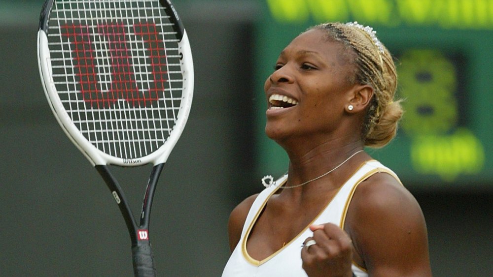 Serena Williams at Wimbledon in 2002