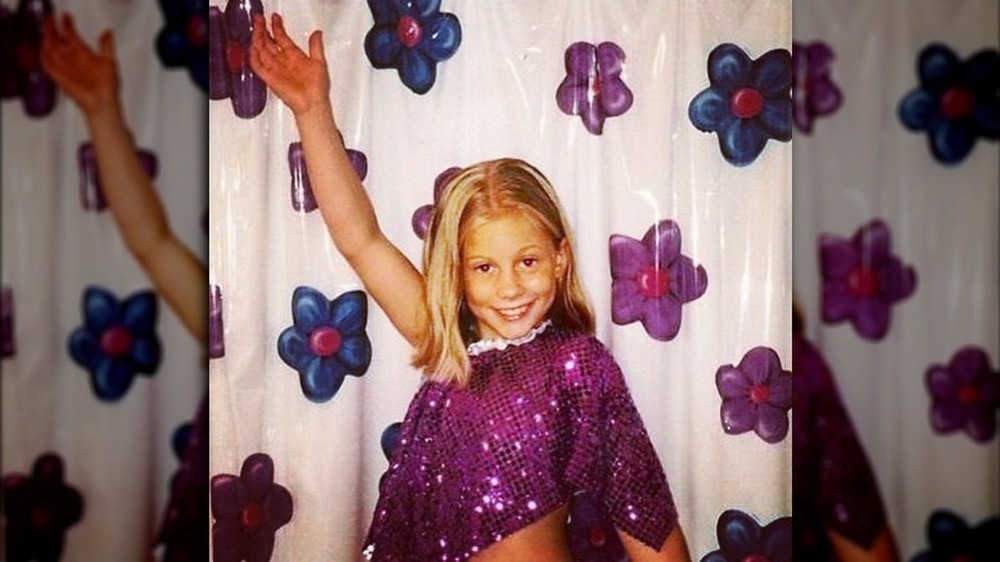 Shawn Johnson striking a pose