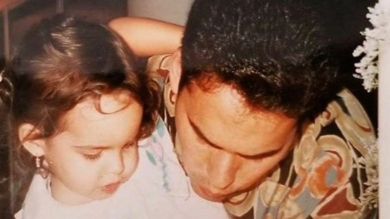 Sofia Carson and her father