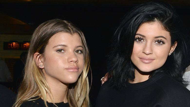 Sofia Richie and Kylie Jenner posing 