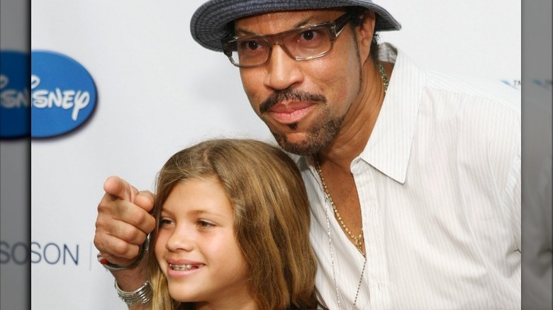 Young Sofia Richie with her dad 