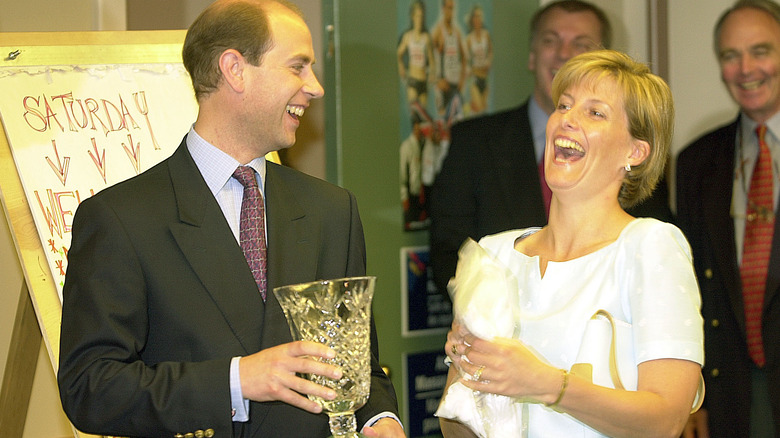 Sophie, Countess of Wessex laughing with Prince Edward