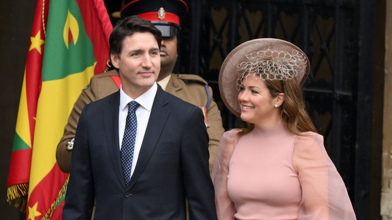 Justin and Sophie Grégoire Trudeau at coronation