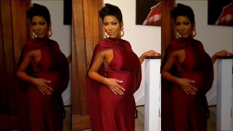 Tamron Hall with a baby bump