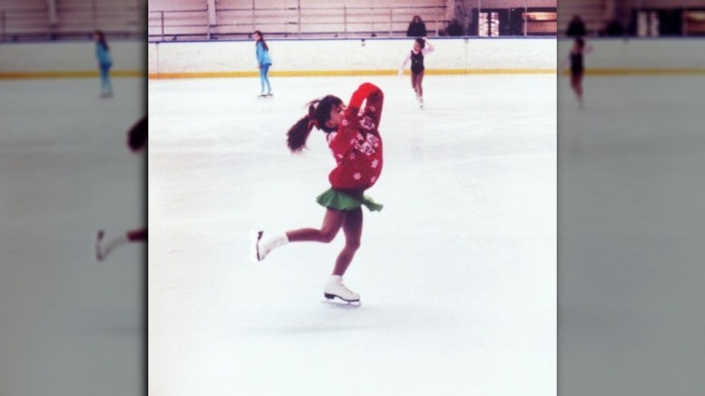 Young Tara Lipinski ice skating