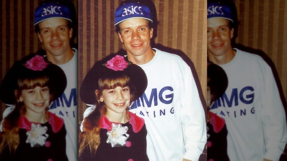 Young Tara Lipinski with Scott Hamilton