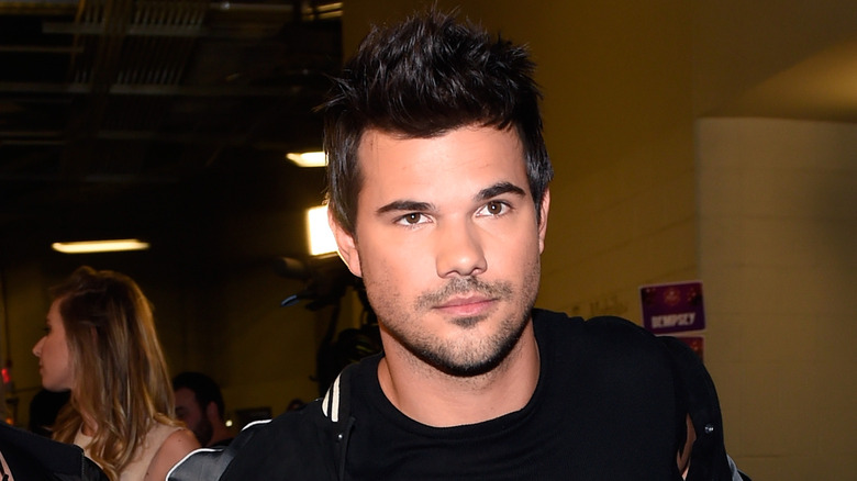 Lautner with spiked hair