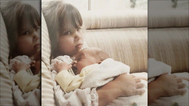 Young Teddi Jo Mellencamp with her sister Justice
