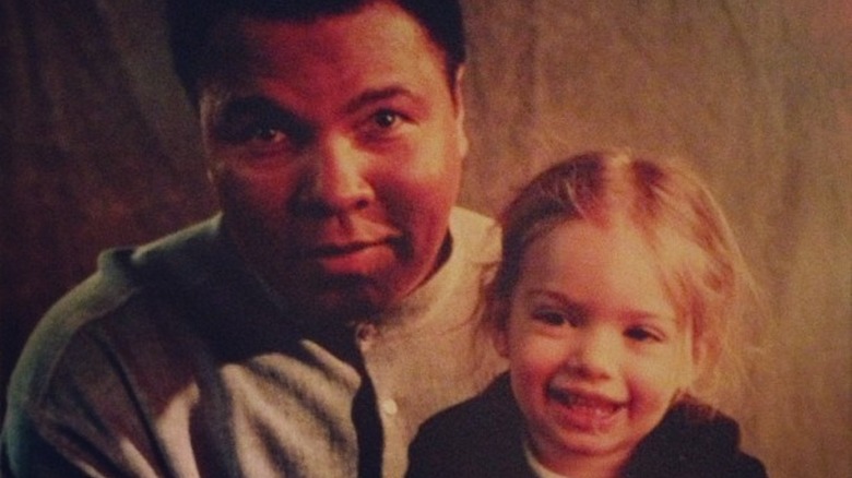 Grace Van Patten with Muhammad Ali