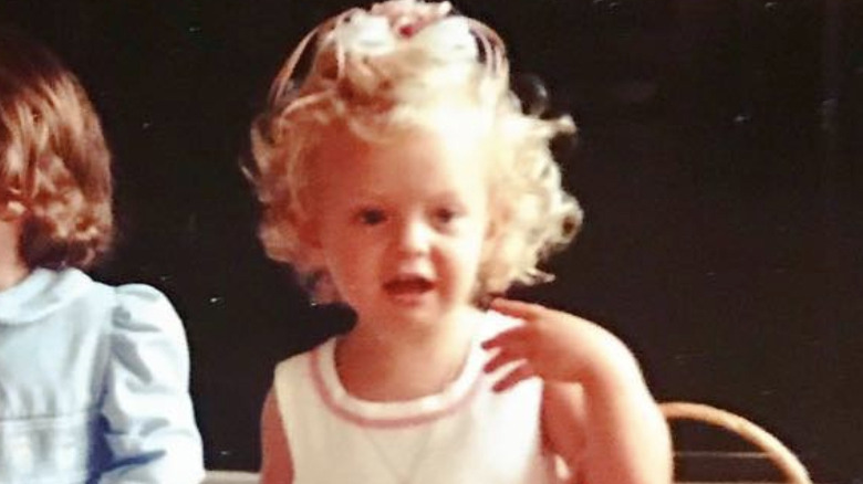 young Tiffany Trump on Easter