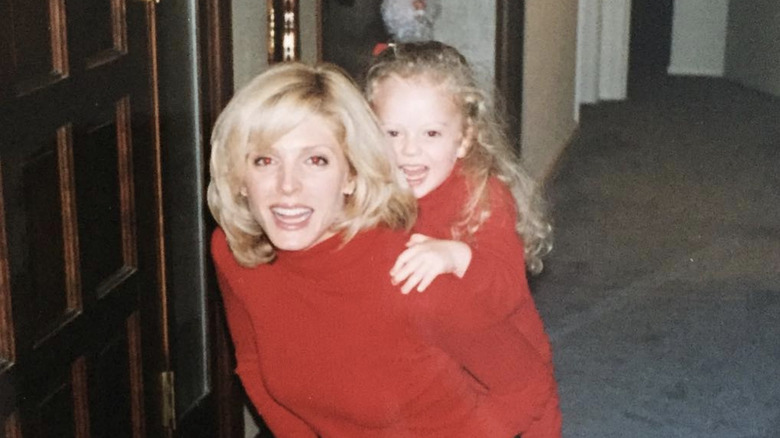 young Tiffany Trump and her mom Marla Maples