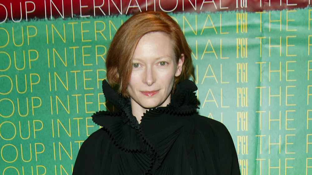 Tilda Swinton posing