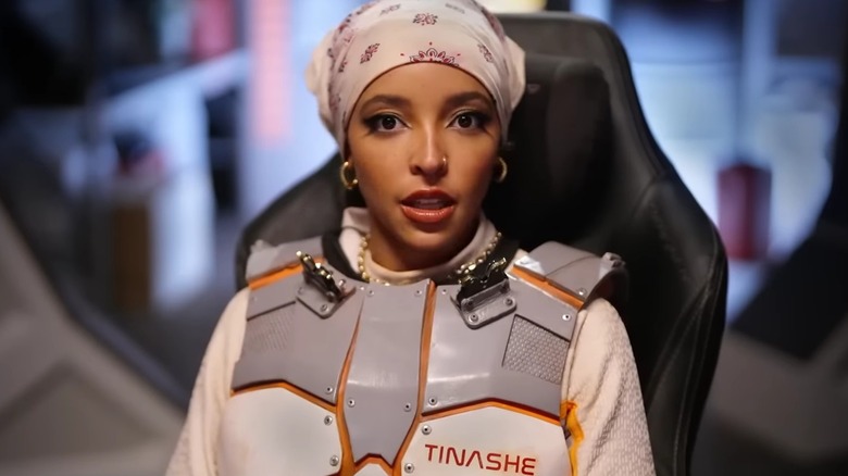 Tinashe in her Stars on Mars suit