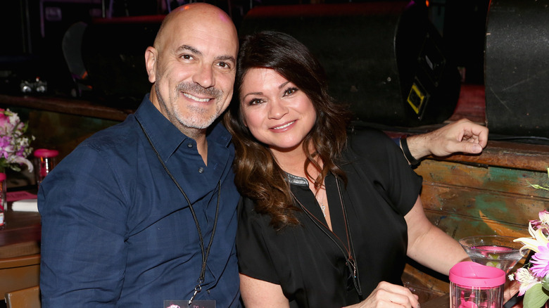 Valerie Bertinelli and Tom Vitale posing together