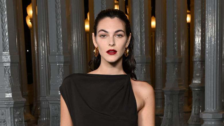 Vittoria Ceretti smiling at the LACMA Art and Film Festival