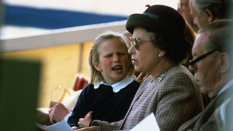 Zara Tindall with Queen Elizabeth