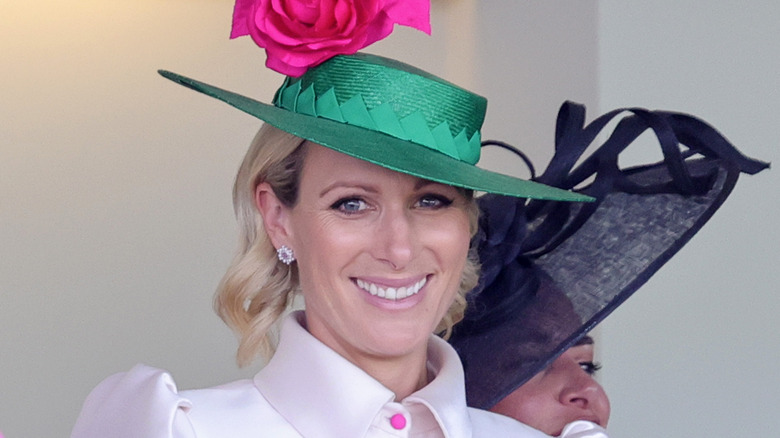 Zara Tindall wearing a hat