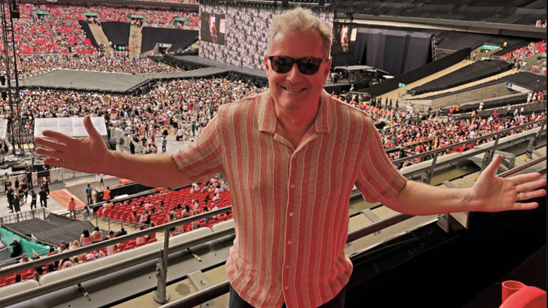 Piers Morgan at Taylor Swift concert