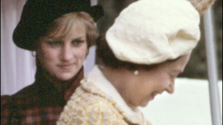 Queen Elizabeth and Princess Diana