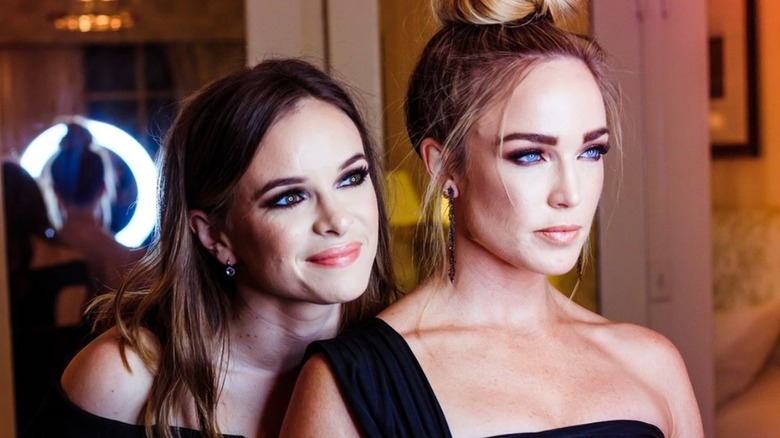 Danielle Panabaker and Caity Lotz