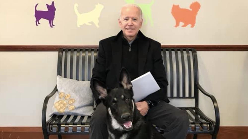 Joe Biden at the Delaware Human Society with Major