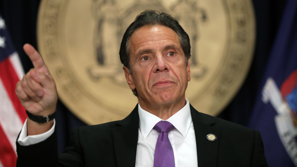 Gov. Andrew Cuomo at a press conference