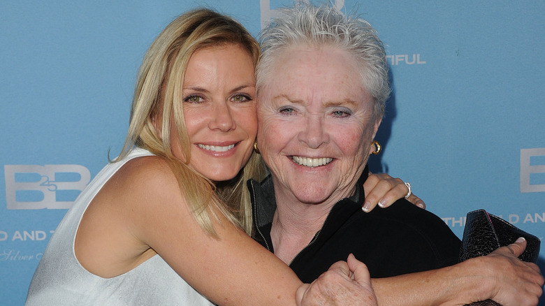Katherine Kelly Lang and Susan Flannery smiling