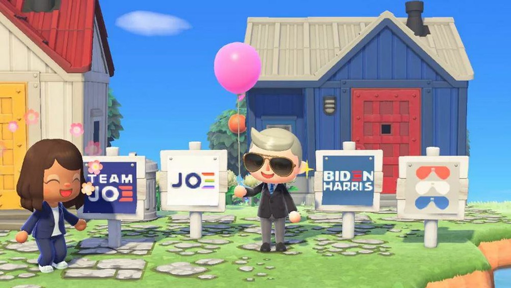 Biden Harris island animal crossing new horizons