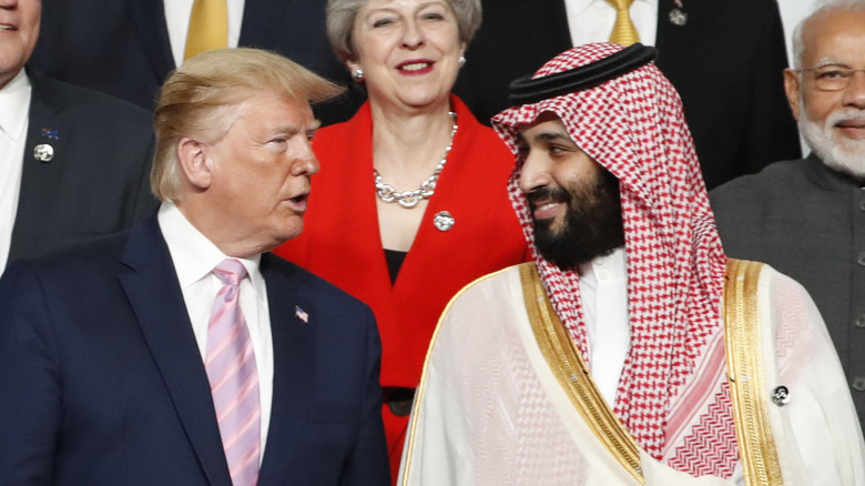 Donald Trump with Saudi Arabia's Mohamad bin Salman