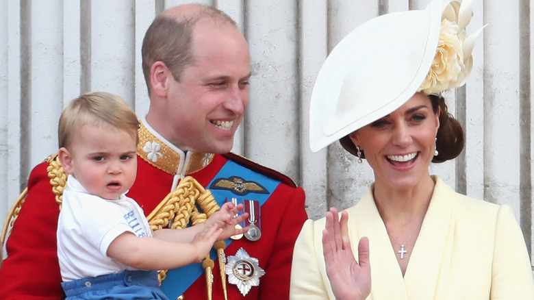 Prince William, Kate Middleton and Prince Louis