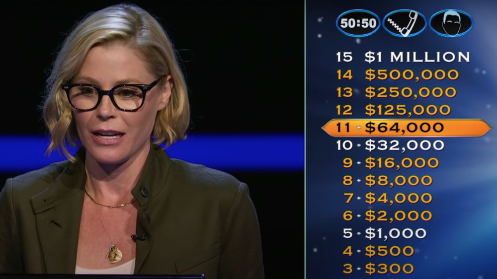 Julie Bowen appearing on Who Wants to Be a Millionaire