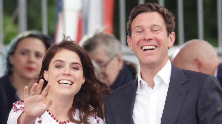 Princess Eugenie and Jack Brooksbank at Platinum Jubilee celebrations