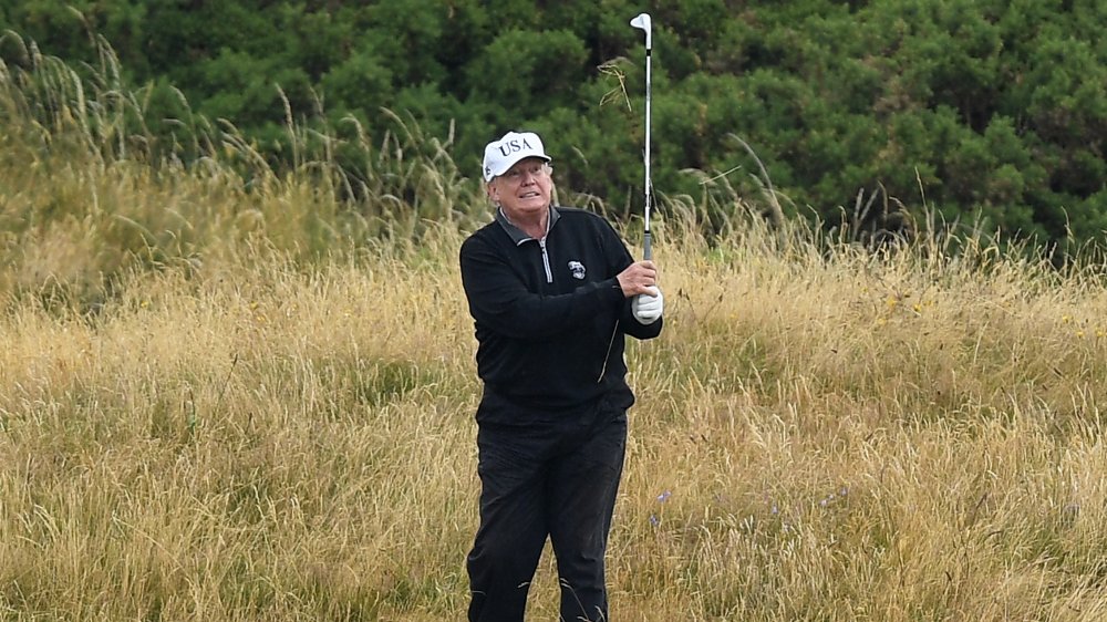 Donald Trump golfing