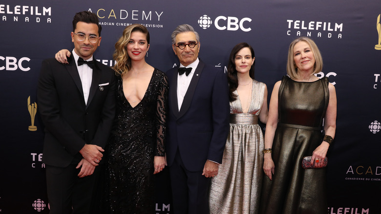 Schitt's Creek cast at Emmys