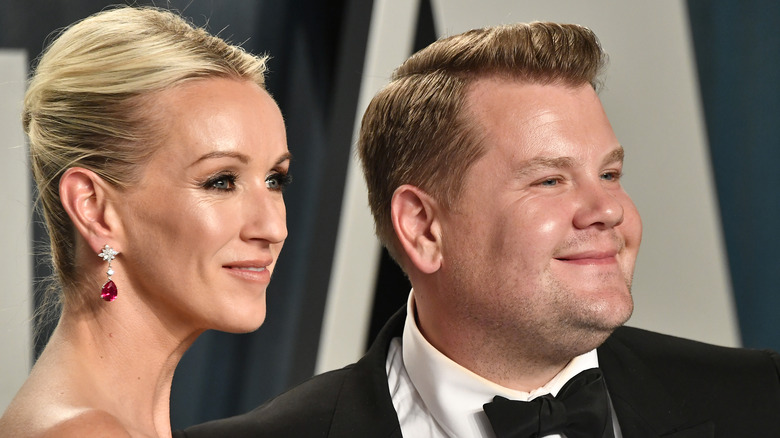 James Corden and his wife Julia Carey