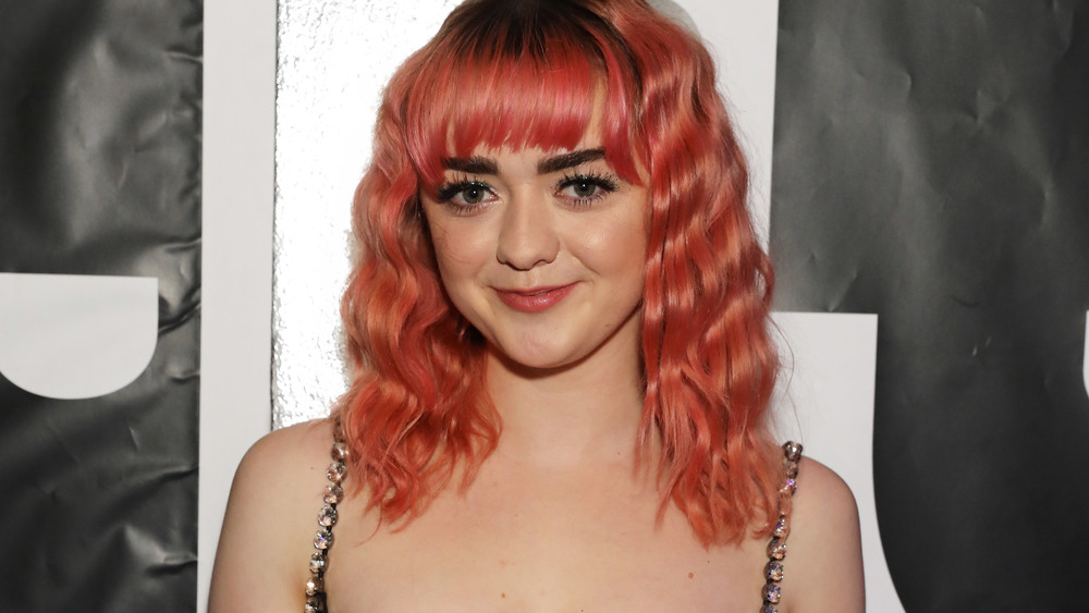 Maisie Williams with red hair