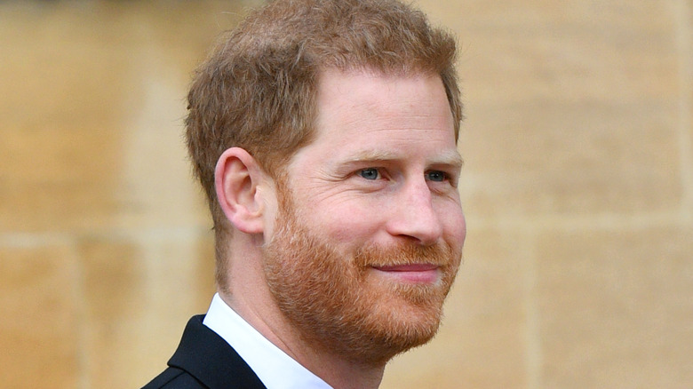 Prince Harry attending a royal wedding 