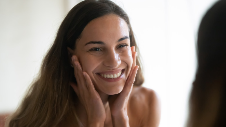 woman with a fresh clean face