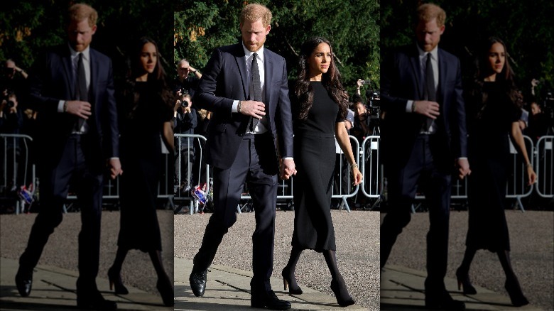 Meghan and Harry in London on Saturday