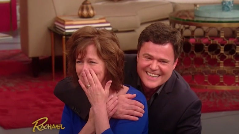 Donny Osmond hugging his fan Margaret 