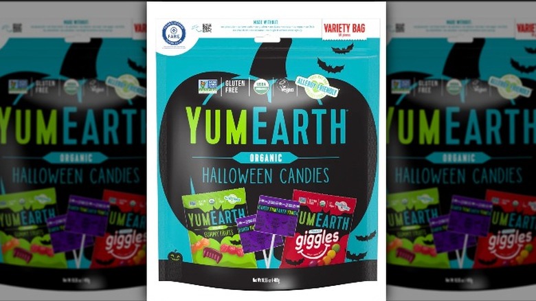 YumEarth gummy Halloween candy bag