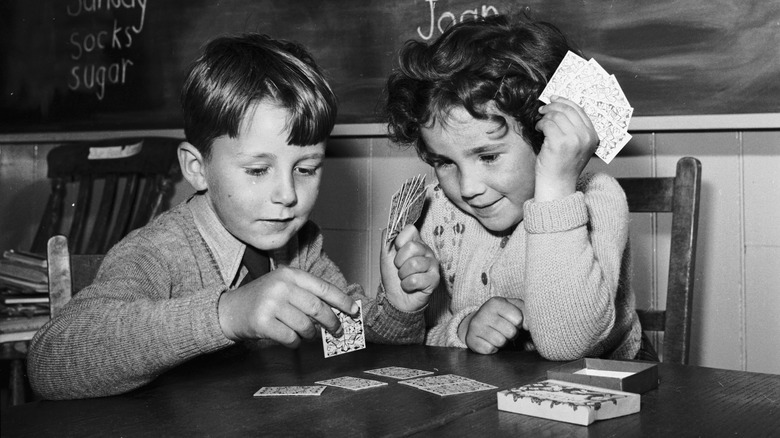 Prince Charles and Princess Anne as children