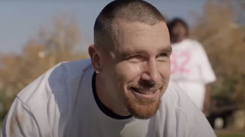 Travis Kelce in a T-Mobile Super Bowl commercial 