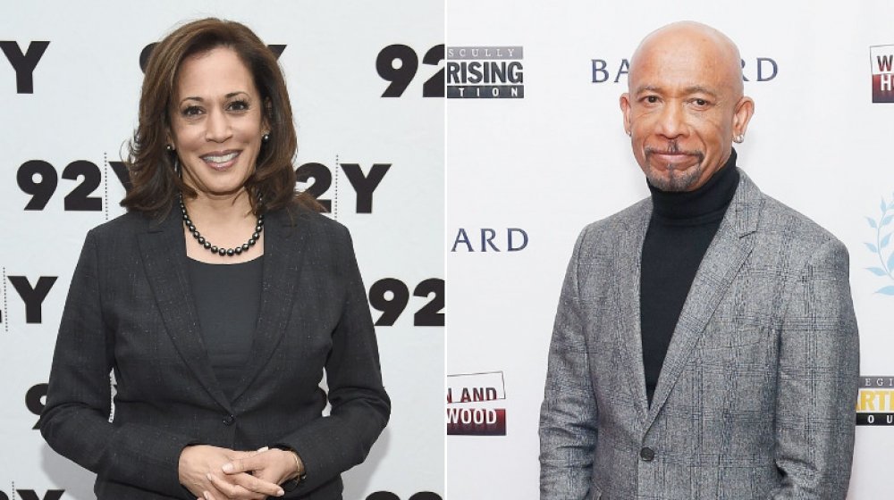 Kamala Harris and Montel Williams, the talk show host she dated