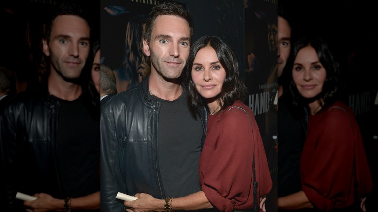 Johnny McDaid and Courteney Cox 