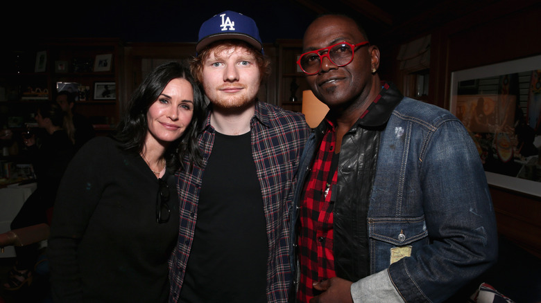 Courteney Cox Ed Sheeran Randy Jackson