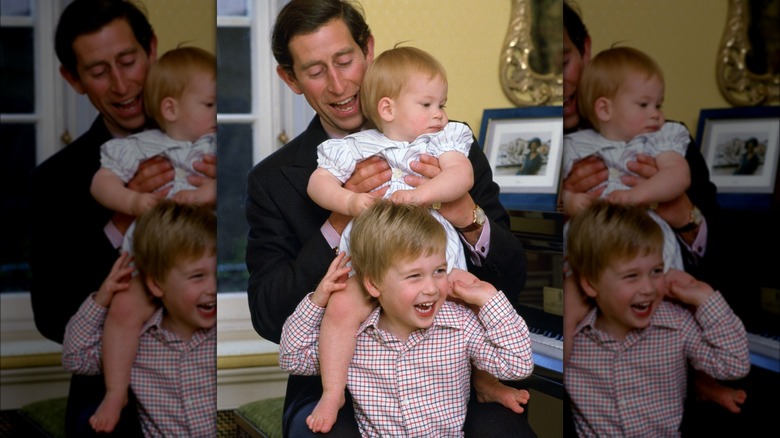 prince charles with harry william