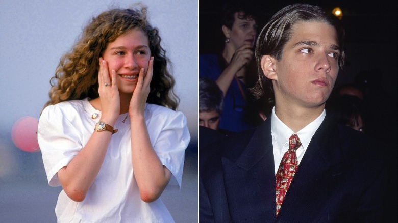 Left: young Chelsea Clinton, Right: young Donald Trump Jr. 