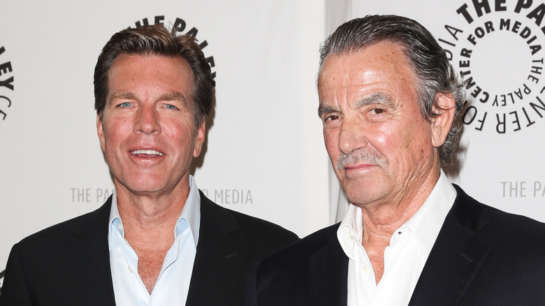 Peter Bergman and Eric Braeden posing