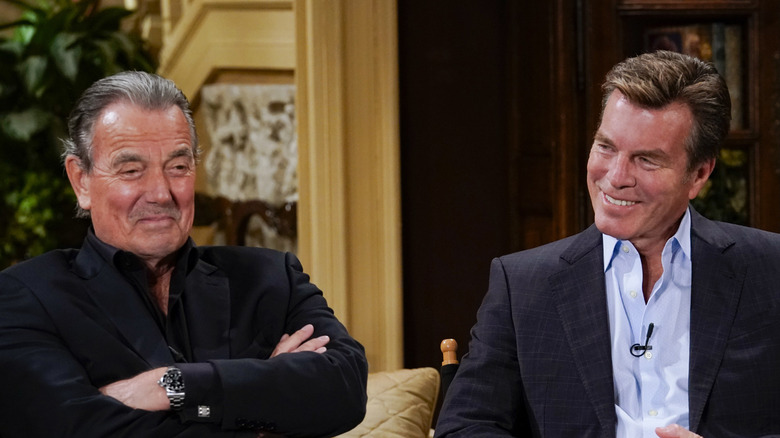 Eric Braeden and Peter Bergman laughing